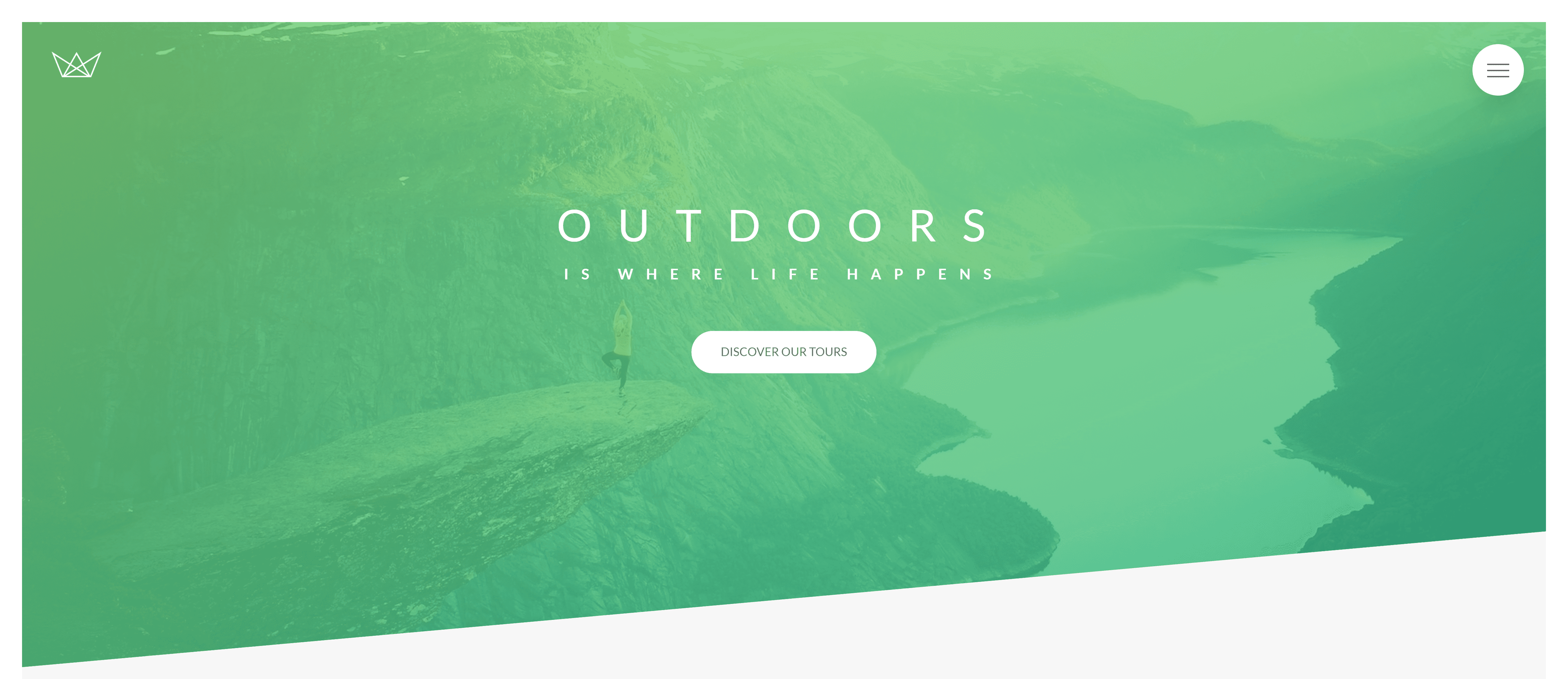 Visually stunning landing page with advanced animations, and immersive user experience.