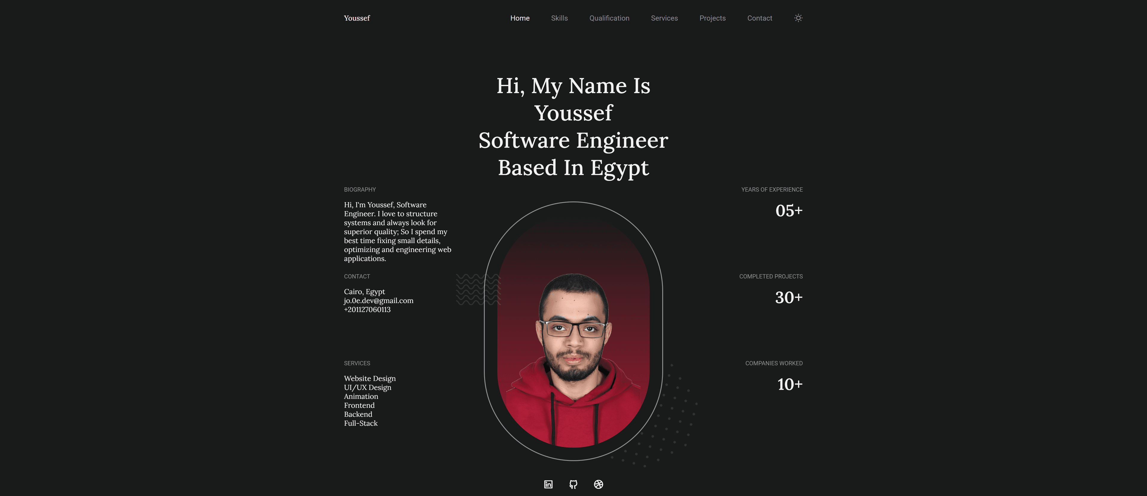 Professional portfolio showcasing 5+ years of full-stack development experience with modern web technologies.